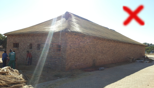 Not build according to SABS standard